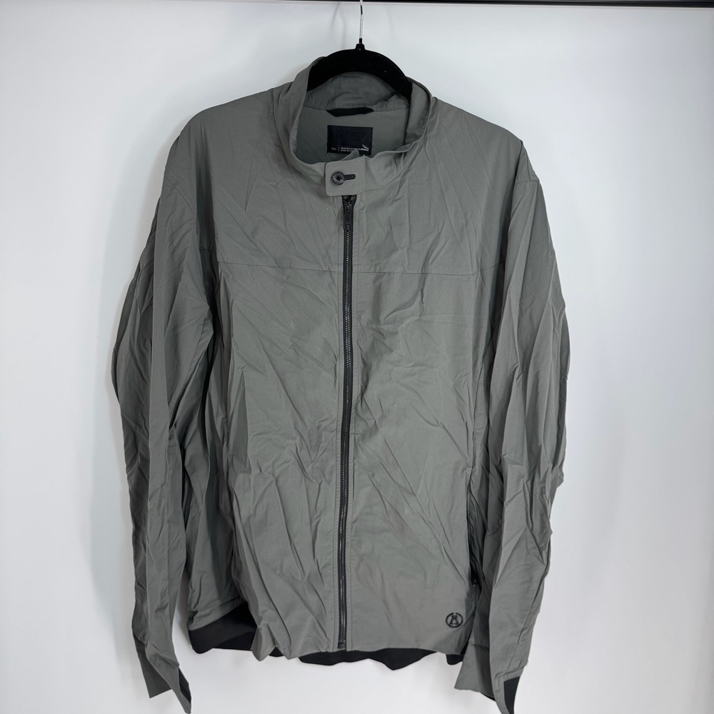 Alchemy Equipment Zip Up Snap Collar Long Sleeve Rain Jacket